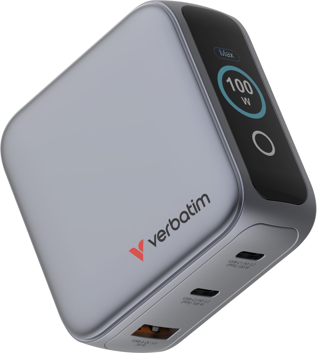 Verbatim Mini Chargeur GaN 100W avec Écran
