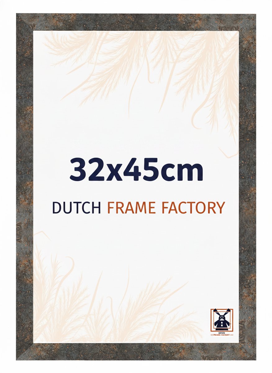 Fotolijst 32x45 cm - MDF - Geoxideerd Metaal - Benno