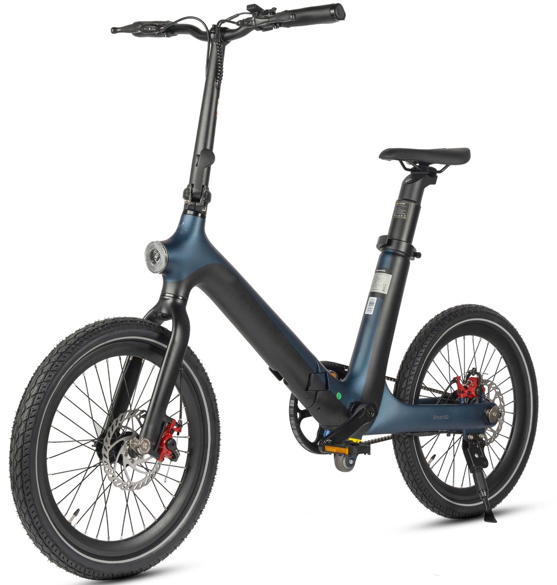 Maxturn Smart30 Elektrische stadsfiets – Accu 36V 9,6Ah – Banden 20 inch - zwart