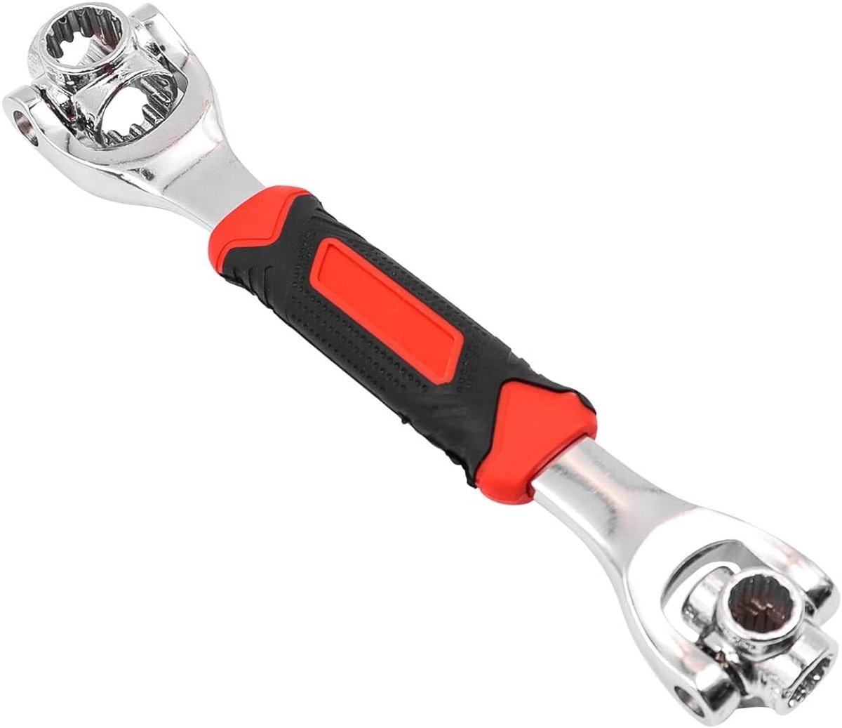 Veelzijdige 52-in-1 Draaibare Moersleutel voor Meubel- en Autoherstel, 7-19 mm, Handgereedschap