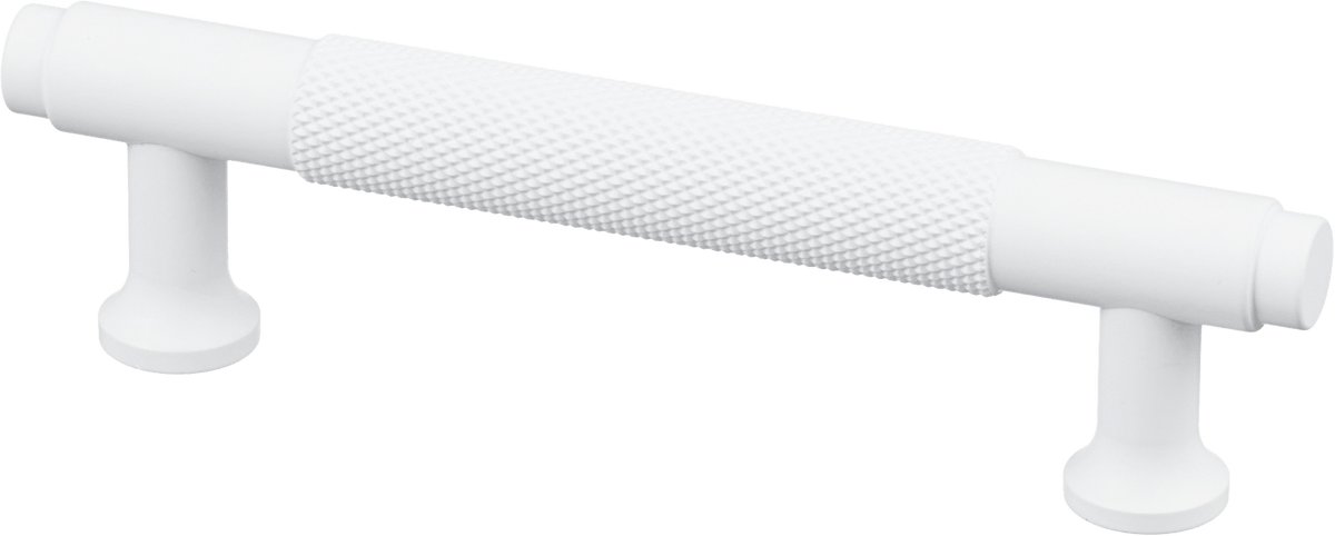 Handgreep Wit - diamond cut - 96mm/130mm