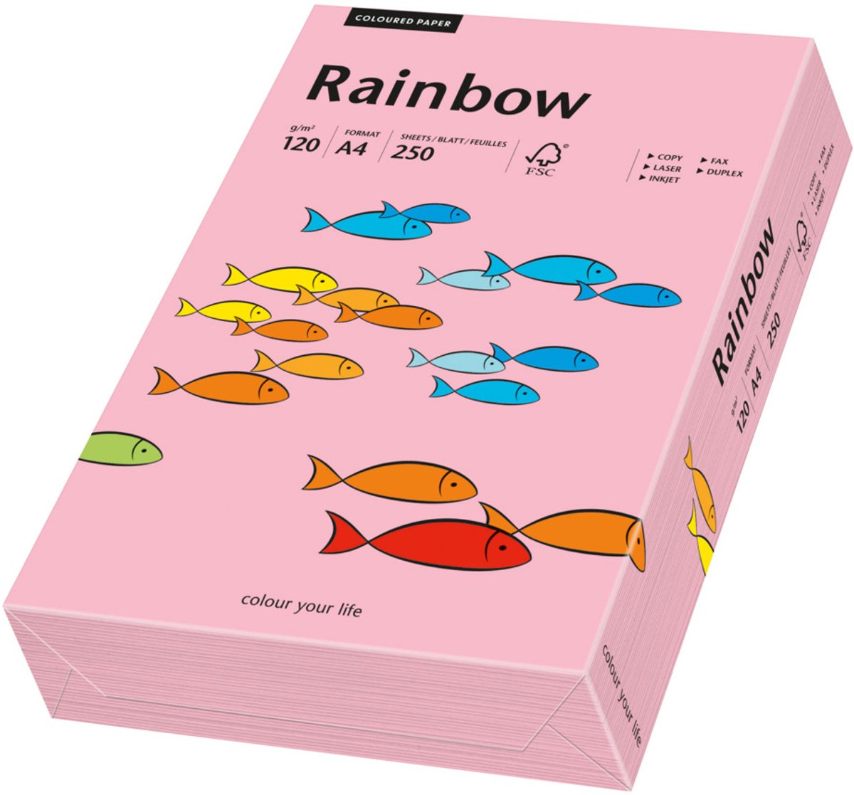 Rainbow gekleurd papier A4 80 gram 55 roze 500 vel