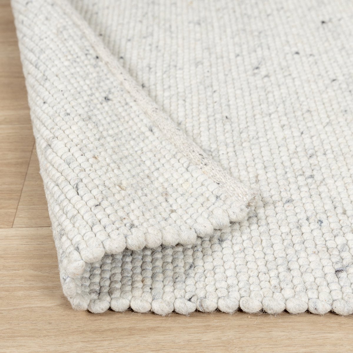 NATURL. Wollen vloerkleed - Wise Grijs/Gemeleerd No. 367 - 140x200cm