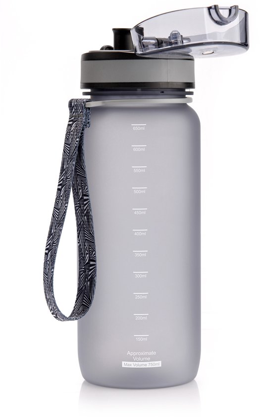 Meteor Sportbidon 650 ml - Fietsbidon - Sportaccessoire - Grijs van Meteor — afbeelding 5
