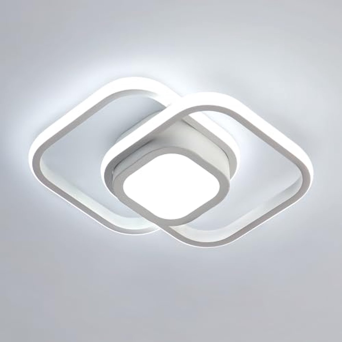 Riserva LED Plafondlamp Modern - 32W - 3600 lm - 6500K Koel Wit - Wit - Vierkante Plafonnière voor Woonkamer, Slaapkamer, Keuken en Eetkamer