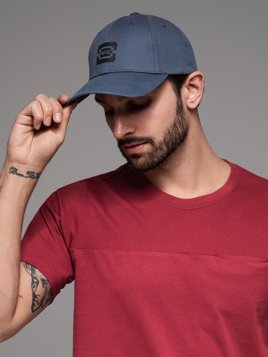 OMBRE Hoed - effen Marine ONE SIZE