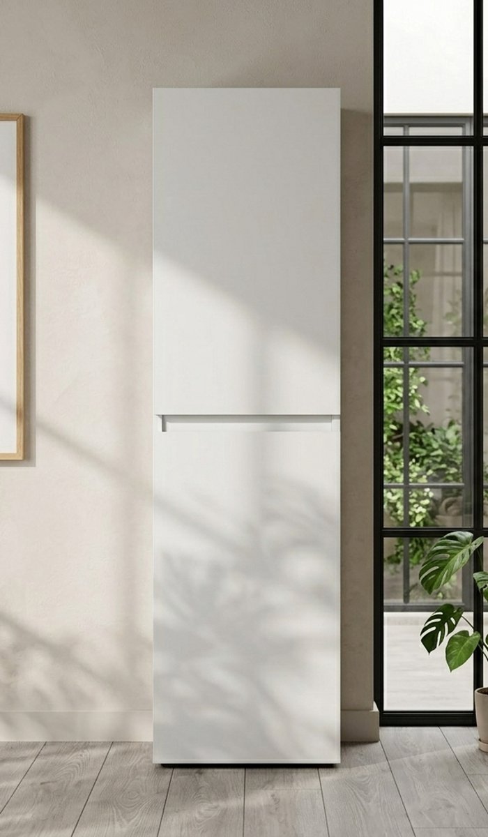 Badkamerkast Smal Mat Wit 120 cm Hoog – NoviHomeStore Verona Hoge Hangende Kast 35x20x120 