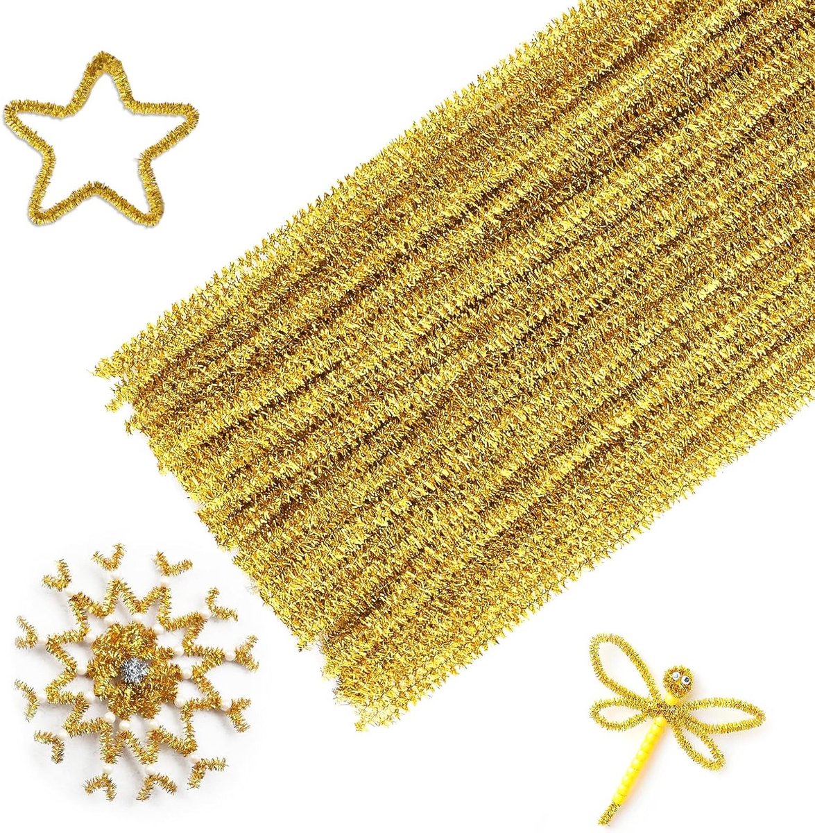 Bendbare Pijpenragers voor Creatief Knutselen, 30 cm, 100 Stuks, Perfect voor Decoraties en Kerstversiering