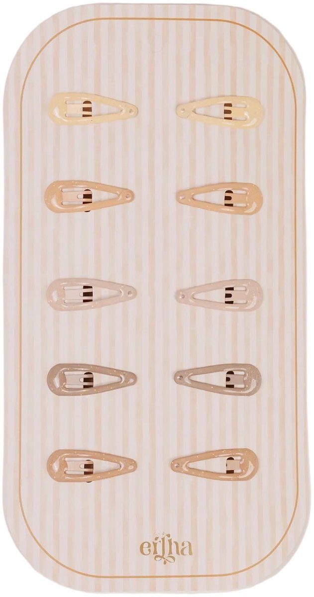 Mrs Ertha Glitter Mini Haarclips - Set van 10 stuks - Multi