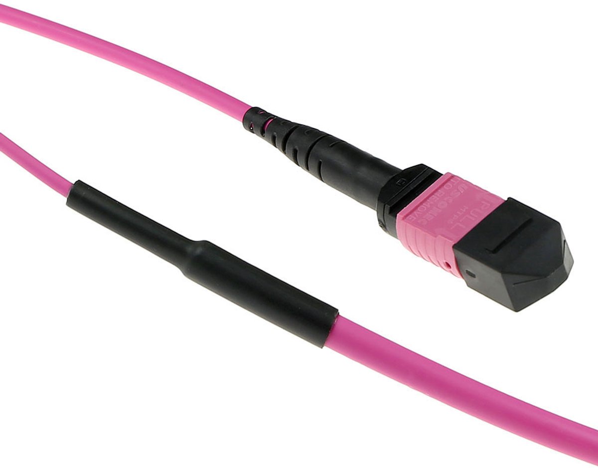ACT DC5020 Glasvezel Patchkabel 50/125 OM4(OM3) Polarity B Trunkkabel MTP/MPO Female - 25 meter