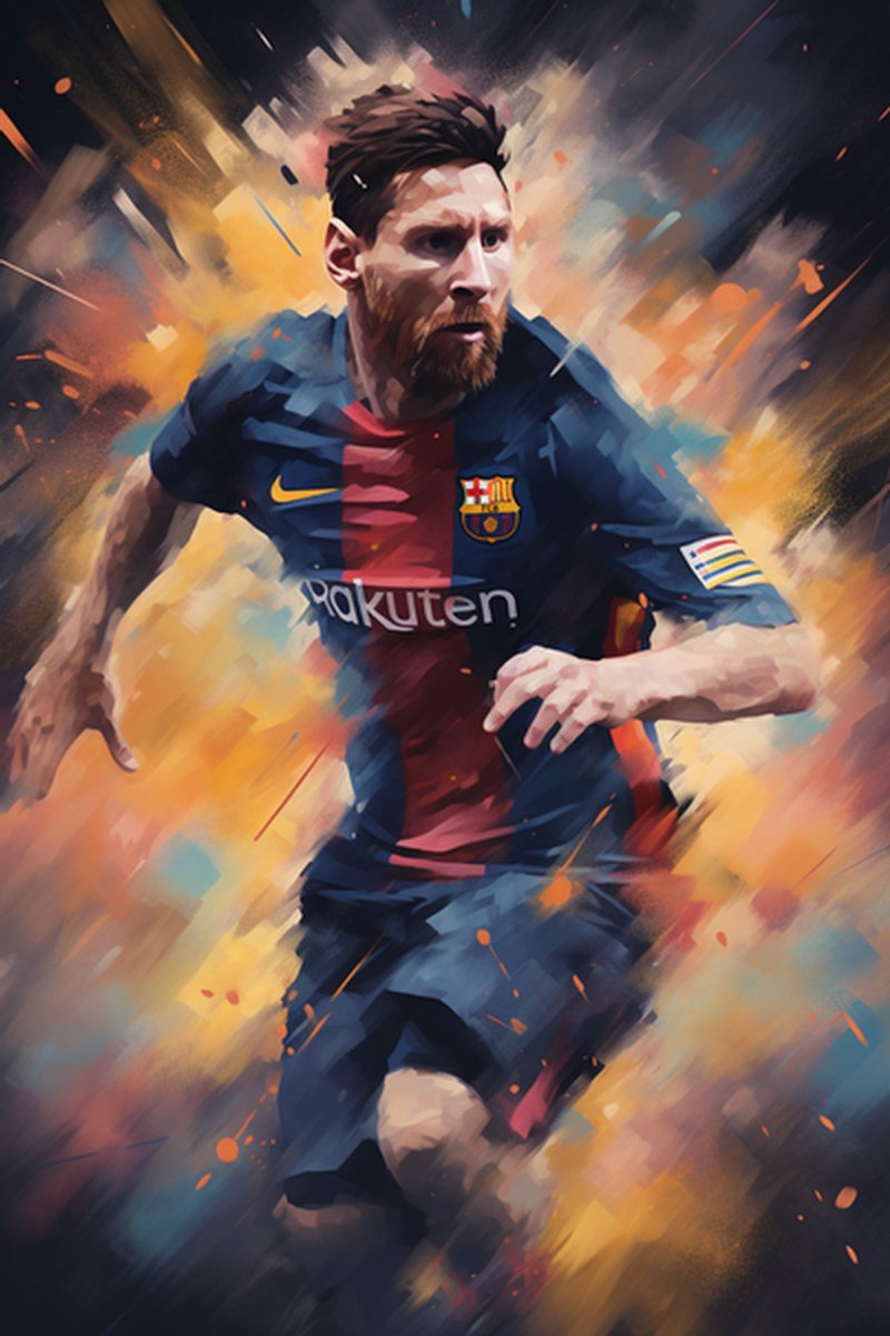 Messi Poster - Lionel Messi - Fc Barcelona - Voetbal - posters - formaat 30x40cm - XS712RTB