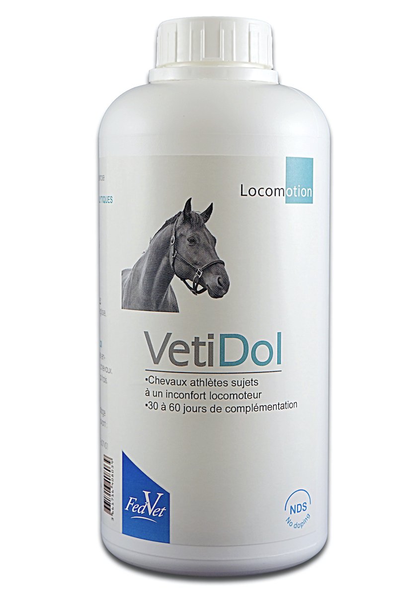 Vetidol 450ml - FedVet voedingssupplement voor paarden
