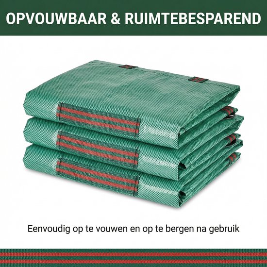 JustValue - Tuinafvalzakken 60L - Herbruikbaar - Set van 3 groen van JustValue — afbeelding 4