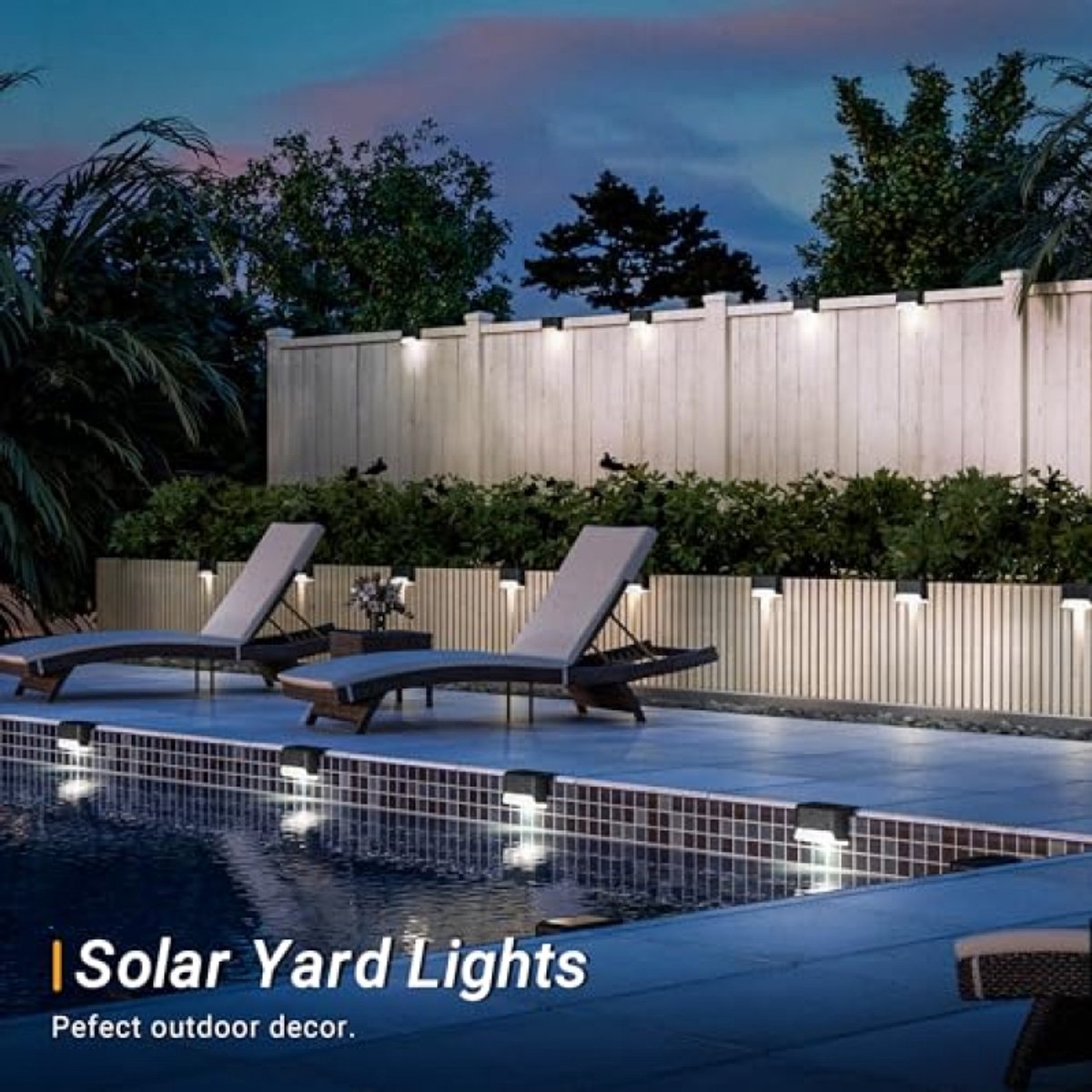 ModernStore Solarverlichting voor Buiten - 8 Stuks - Zwarte Zonnelamp - LED Trapverlichting - Waterdicht - Voor Buitentrap, Hek, Terras, Pad en Decoratie