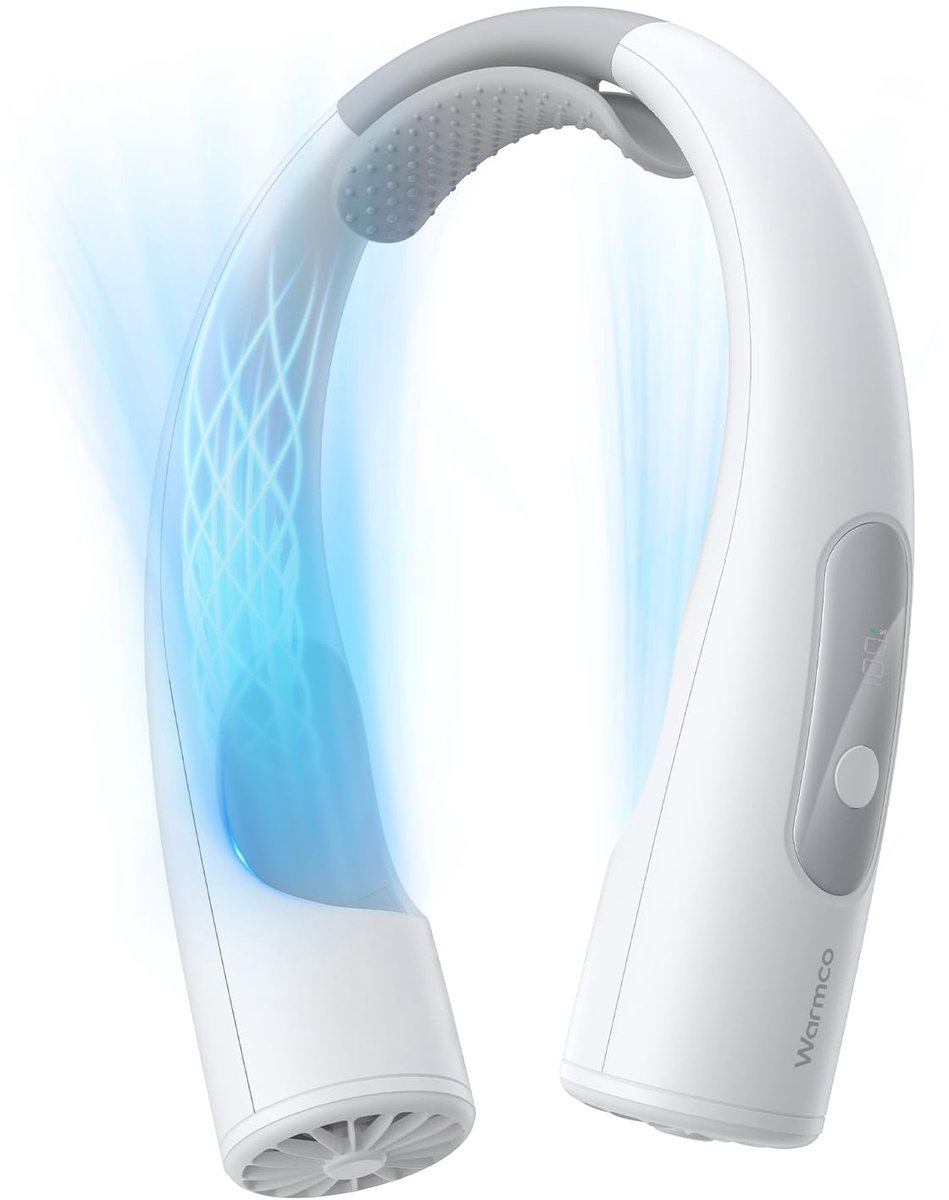 SnelShoppen - Draagbare Nekventilator 10.000 mAh - 360° Koeling - 4 Snelheden - 24 Uur Looptijd - Persoonlijke Ventilator voor Kantoor, Sportschool, R
