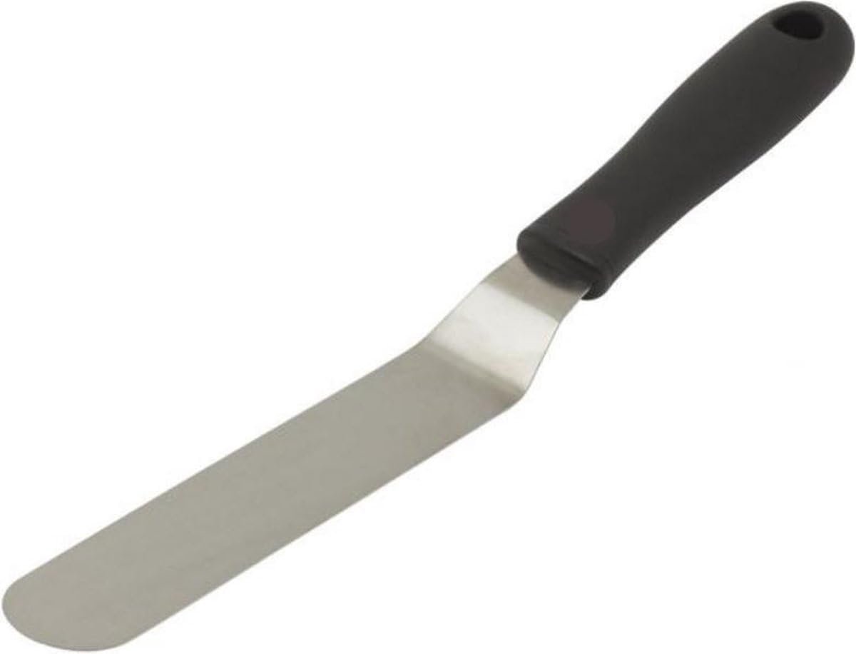 SnelShoppen - Palet 32 cm Gebogen Spatel - Middel - Paletmes - Glaceermes voor Taartdecoratie - Professioneel Gebruik - Keukenaccessoires