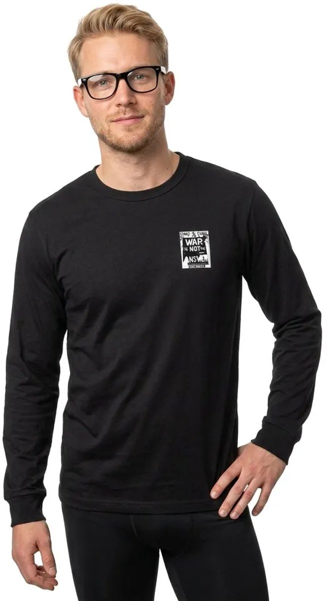 Makia No War T-shirt Met Lange Mouwen Zwart M Man