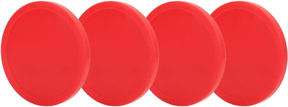 Air Hockey Pucks - Vervangende Pucks - Spelplezier - Lichtgewicht Ontwerp - 3 Maten - Rood