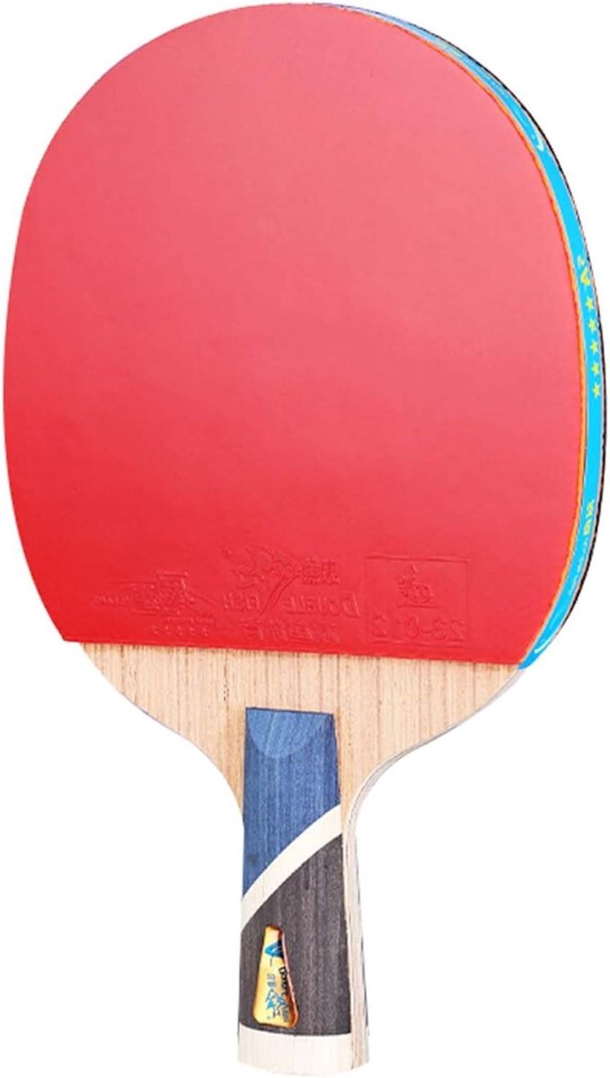 Tafeltennisbatje - Pingpongracket Sportracket - Tafeltennis Spelen - 7-laags Houten Zoolplaat - Korte Handgreep - Niet gespecificeerd