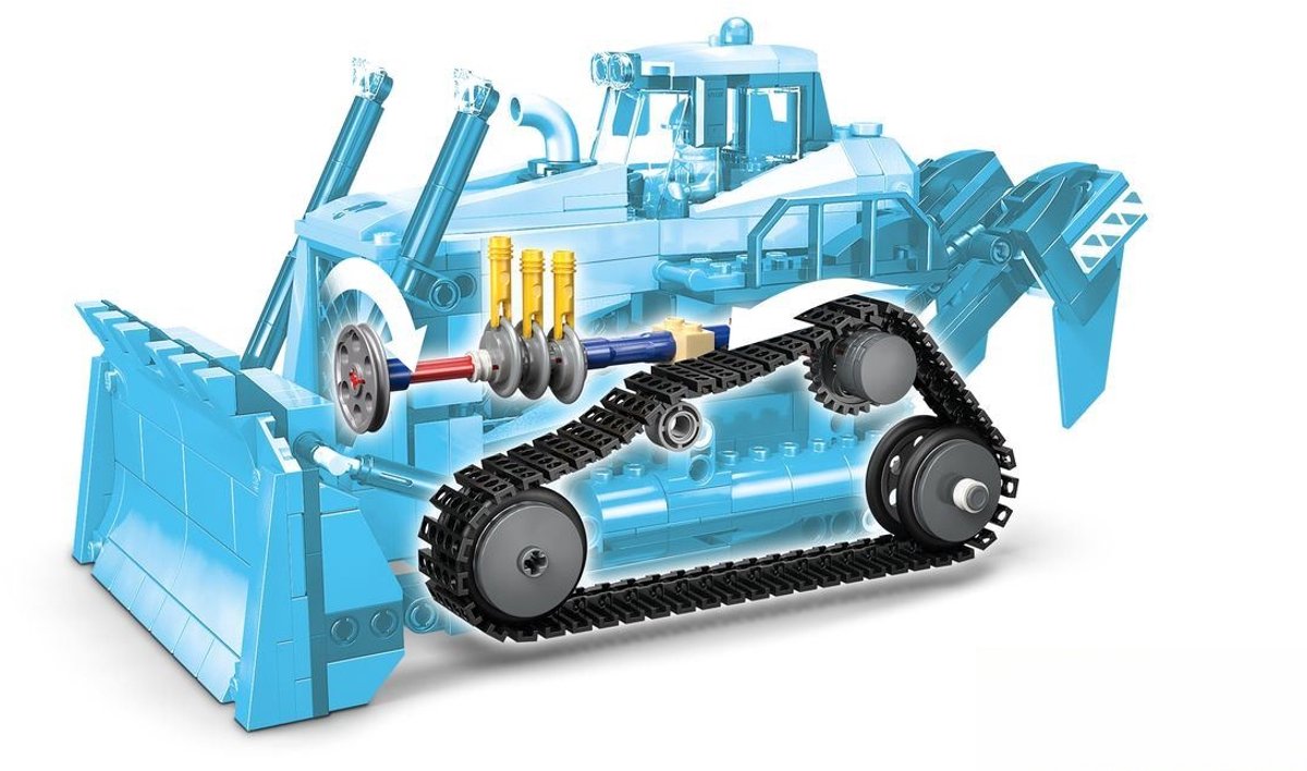 LEGO® City Gele Bulldozer, Bouwplaatsvoertuig - 60466 — afbeelding 8