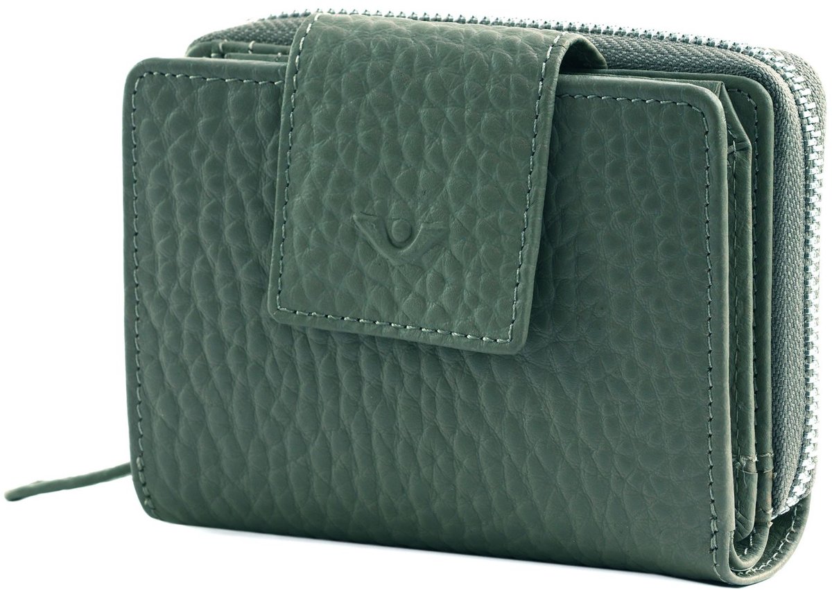 VOi portemonnee Hirsch Ida Wallet Mint blauwgrijs