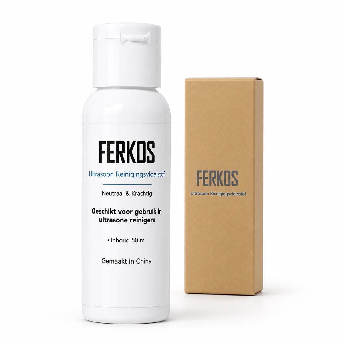 FerKos Ultrasoon Reiniger Vloeistof - Vloeistof Voor Ultrasoon Reiniger - 50mL