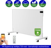 VH Infrarood paneel Superia - 60 x 120 cm - 720W - Verplaatsbaar op wieltjes - Wifi functie - Thermostaat - Incl. afstandsbediening