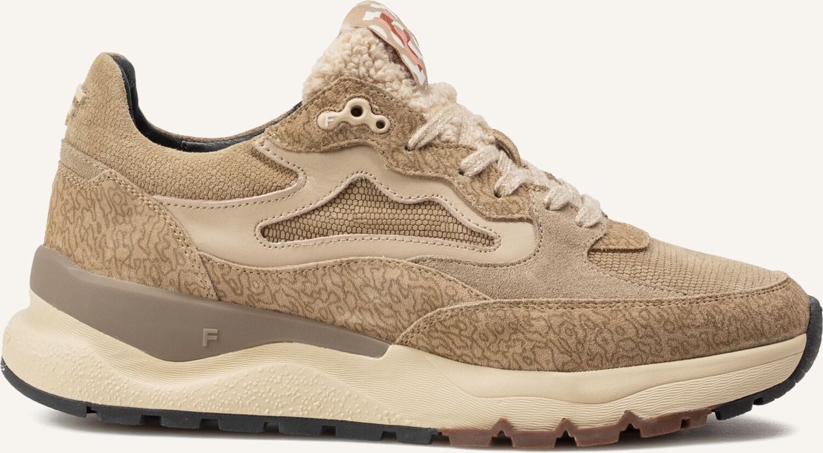 Floris Van Bommel Sfw-10163 Treni Sneakers - Suède - Dames - Beige - Maat 41,5