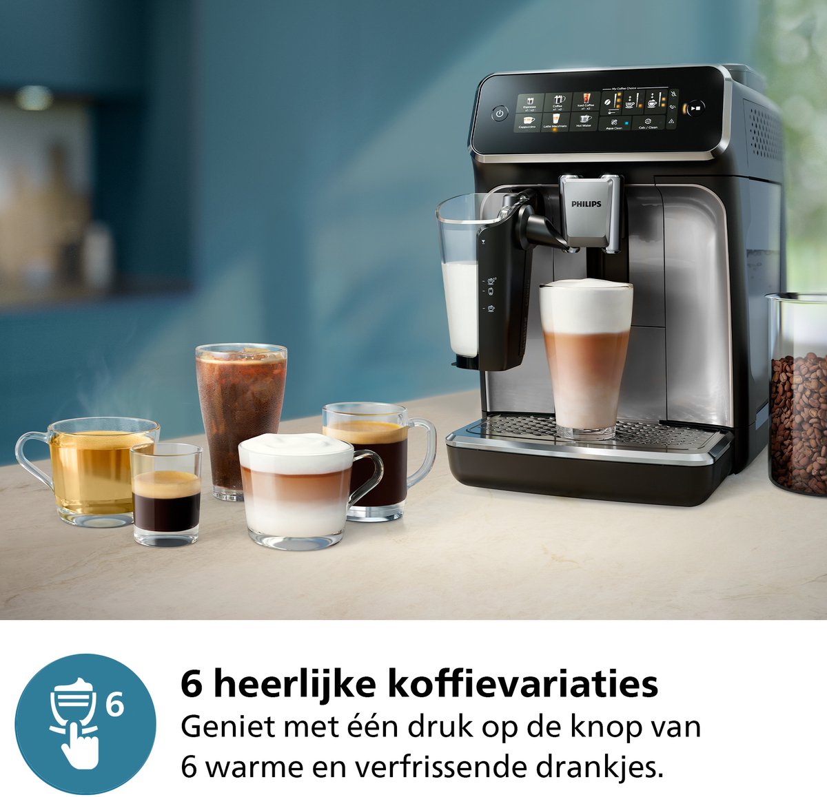 DAP 3300 Serie Espressomachine met LatteGo Melksysteem - afbeelding 3