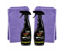 Clean Car Cockpit Spray – 2 x 500 ml met 2 Poetsdoeken - Dashboardreiniger – Kunststof Reiniger – Antistatisch – Auto Interieurverzorging – Voordeelverpakking