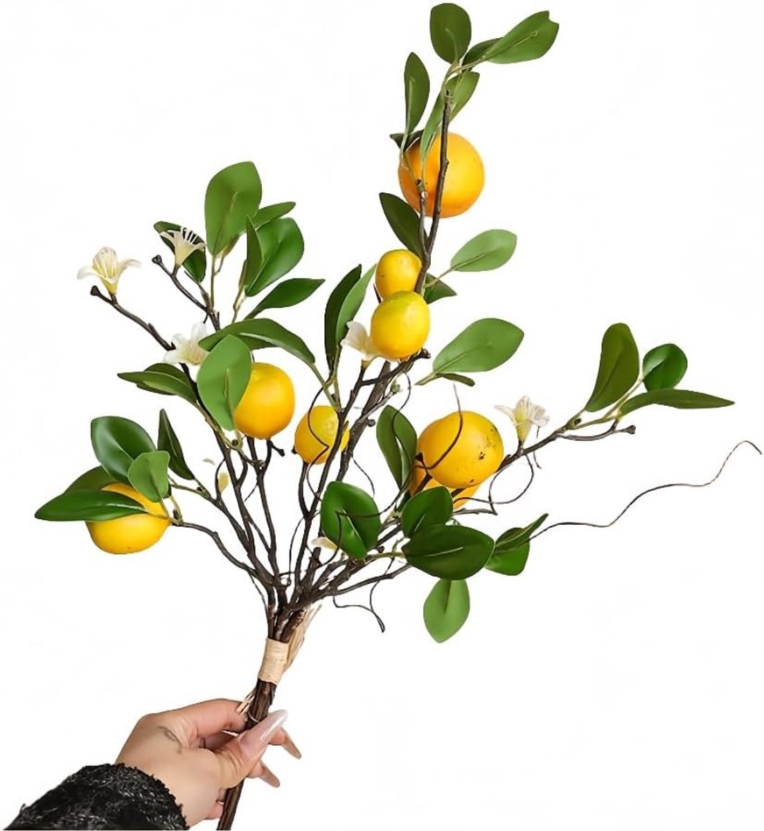 Prachtige 56 cm Nepproduct met 8 Citroenen en Takken voor Tafelcenters, Hu decoration en B