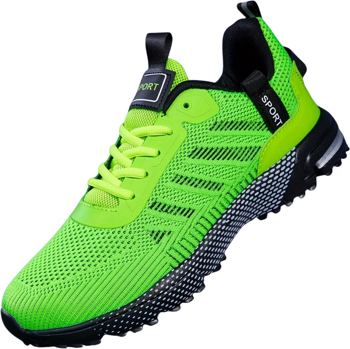 Currero Schoenen Heren Sneakers Comfortabel Wandelschoenen Casual Volwassenen Felgroen 44