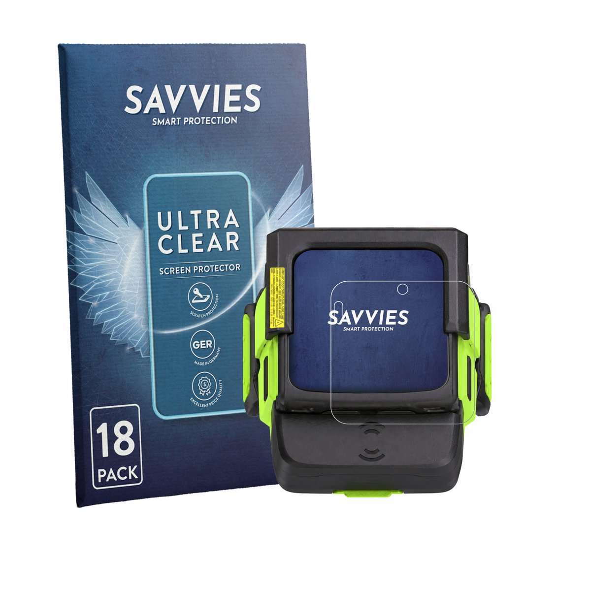 Savvies - Screenprotector voor Zebra WS501 - Folie Beschermfolie transparant 18 Stuks