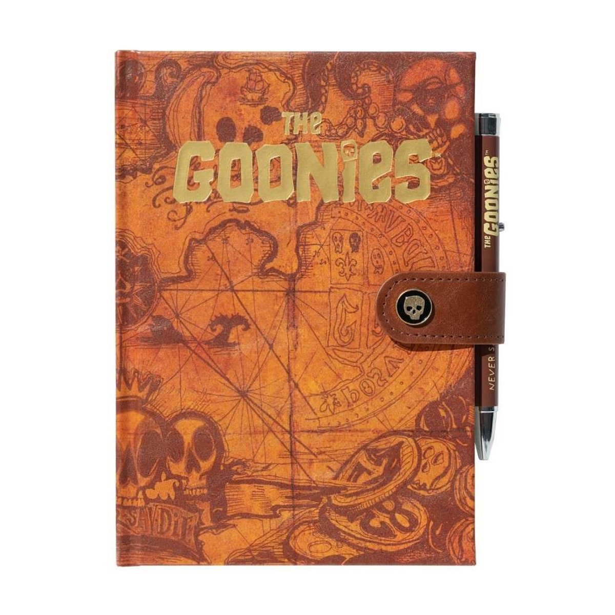 Grupo Erik The Goonies - Treasure Map A5 Premium With Projector Pen Notitieboek met pen - Multicolours