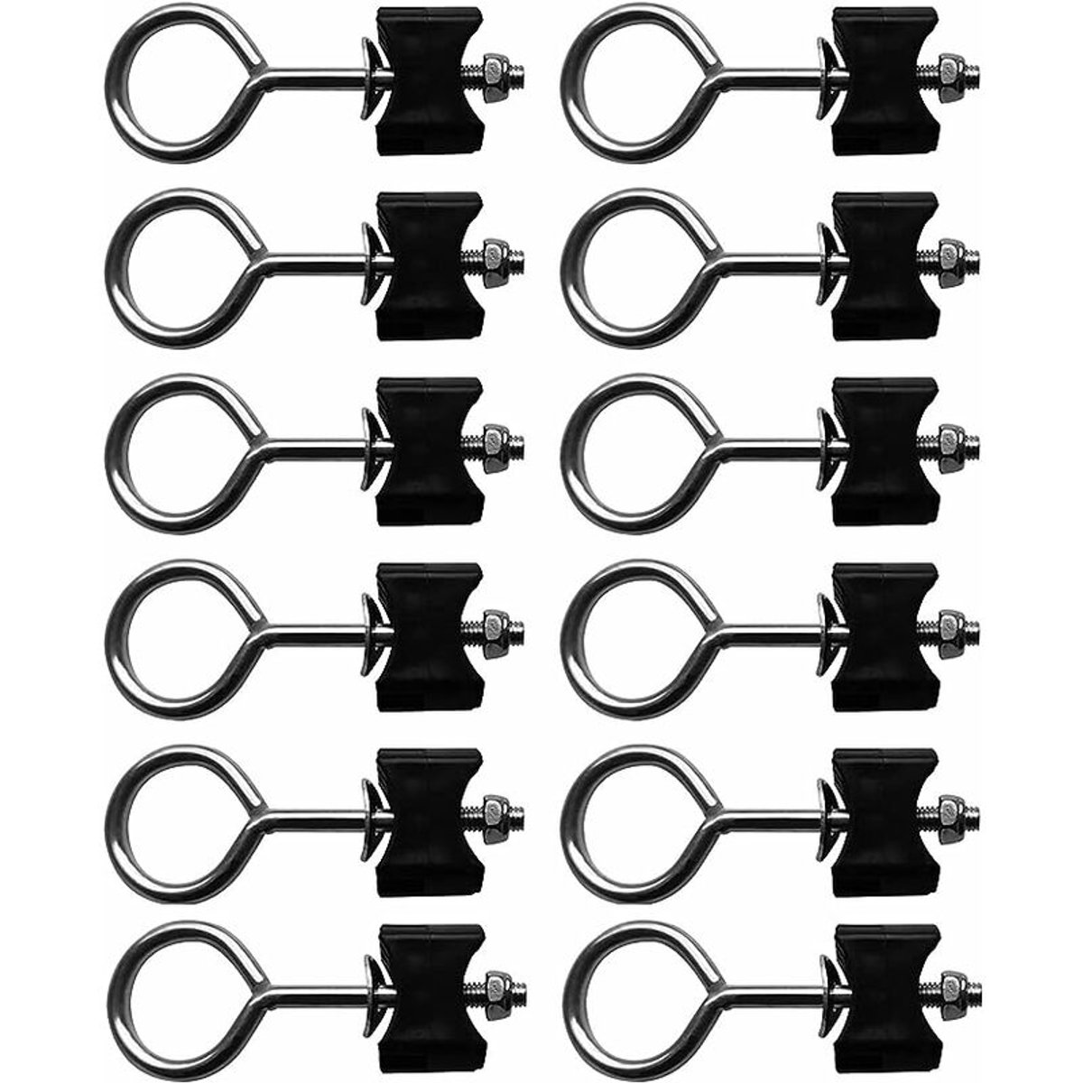 Set van 12 trampolineschroeven – Trampoline-accessoires – Bevestigingsmiddelen voor grote en kleine trampolines