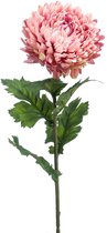 Emerald - Kunstbloem Chrysant 75cm oudroze - Kunstplant voor binnen