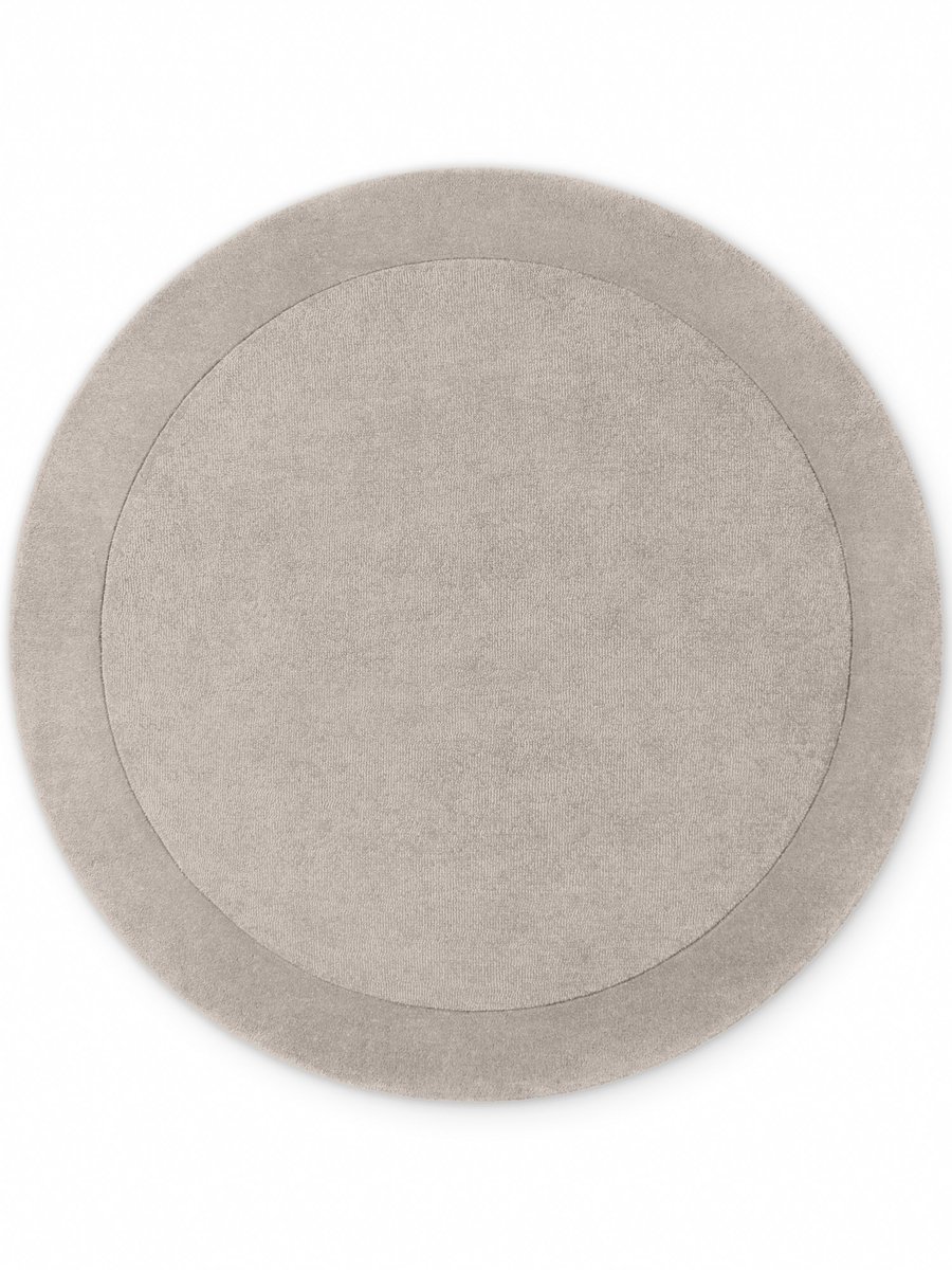 Villeroy & Boch - Rond wollen Vloerkleed - Kivi - Grijs - Laagpolig Tapijt - Ø 200 cm