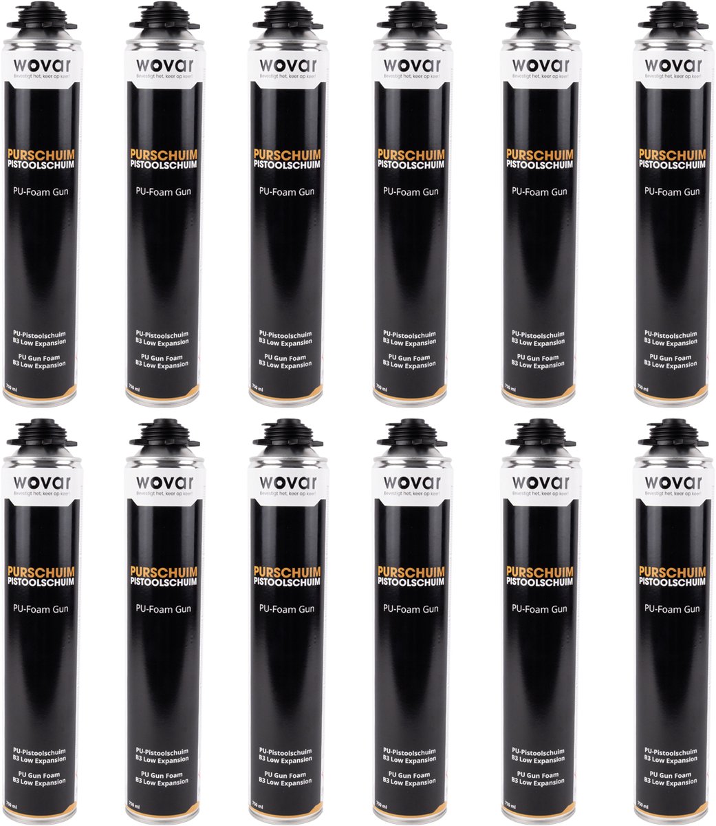 Purschuim Standaard 750 ml | Montageschuim | Overdoos 12 stuks