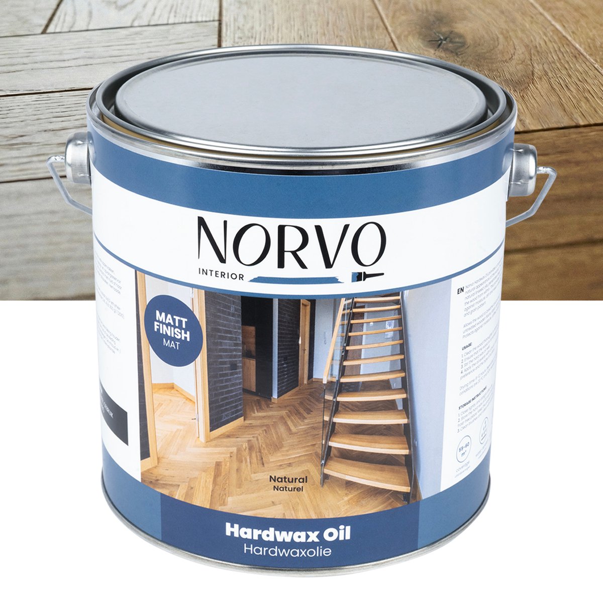 Norvo | Hardwax Olie Mat Naturel | 2,5 L