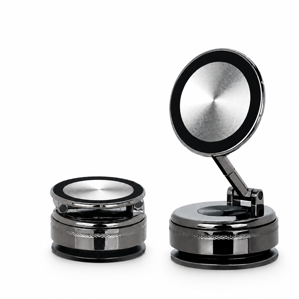 Magnetische Telefoonhouder Auto - Vacuüm Zuignap Dashboard Raam - 360° Draaibaar - Sterke Magneet - Geschikt voor MagSafe iPhone en Android