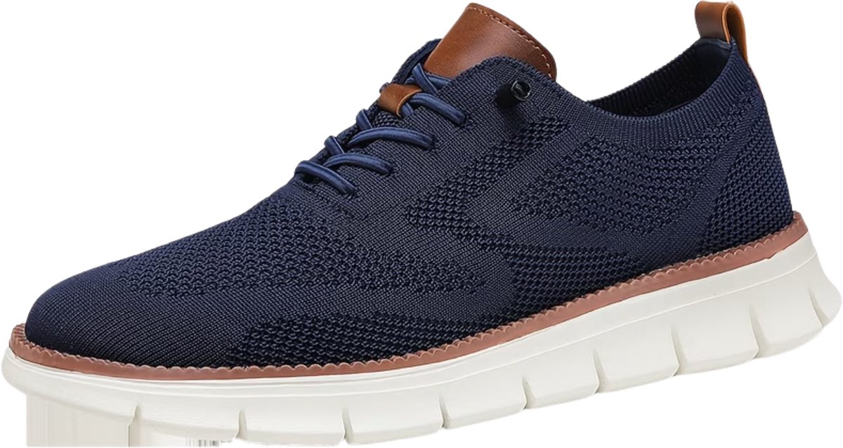 Currero Schoenen Heren Sneakers Comfortabel Wandelschoenen Casual Volwassenen 39.5 Blauw