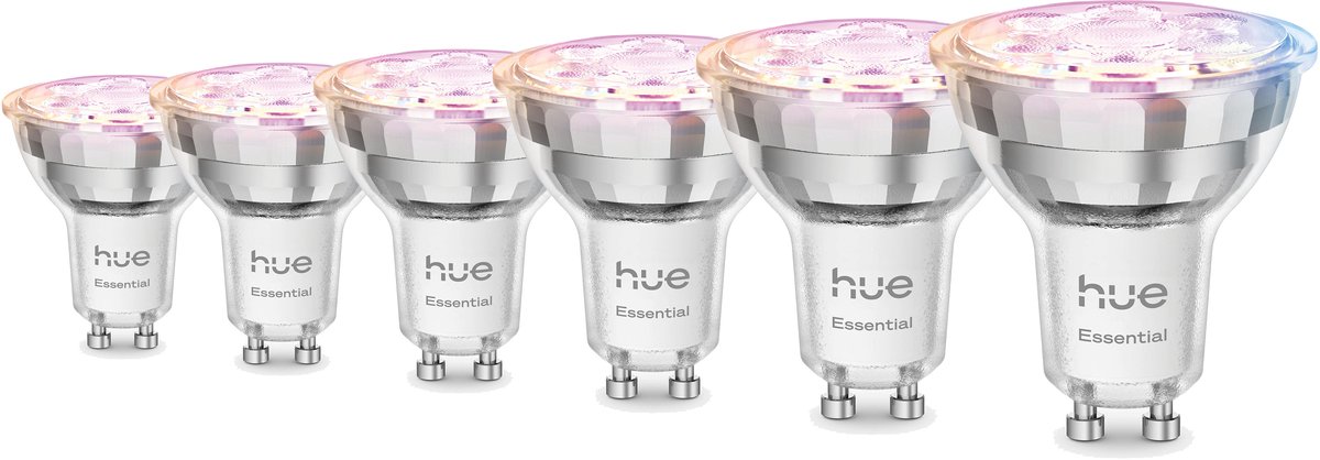 Philips Hue Voordeelverpakking - GU10 - met 6 Spotjes - Wit en Gekleurd Licht - Hue White and Color Ambiance Essentials