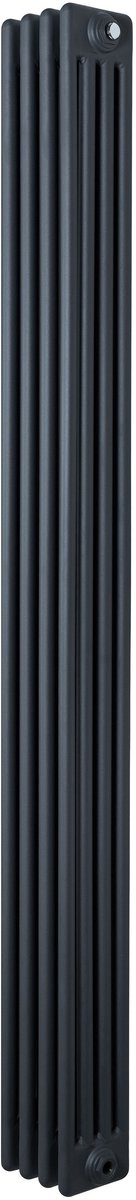 Traditionele 4-kolom radiator - verticaal - grijs - 1800x200 mm