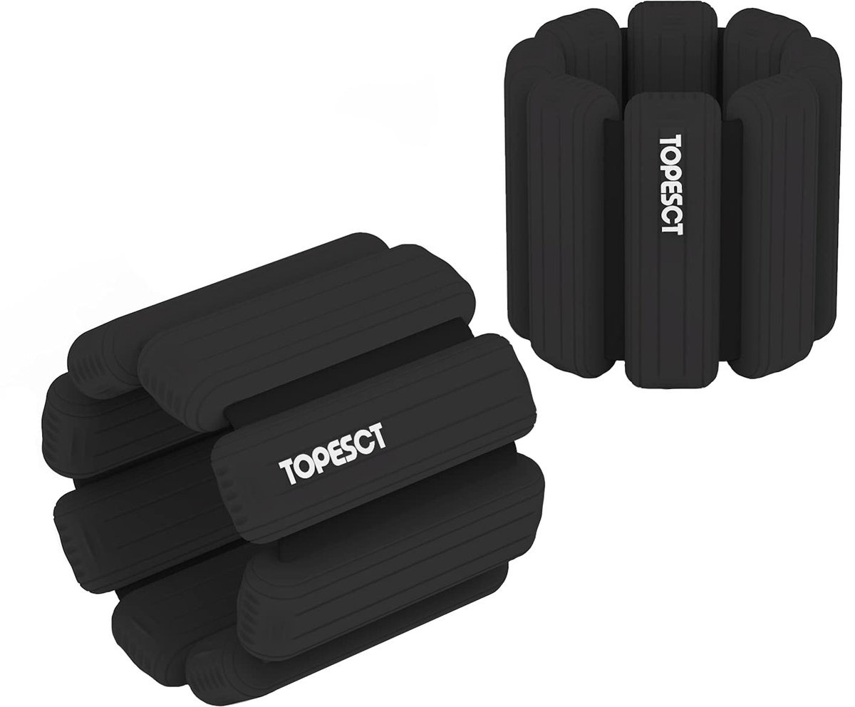 SnelShoppen - Verstelbare polsgewichten Set van 2 (1 pond elk) | Draagbare pols en enkelgewichten voor Yoga, Dans, Pilates, Cardio, Aerobics, Wandelen