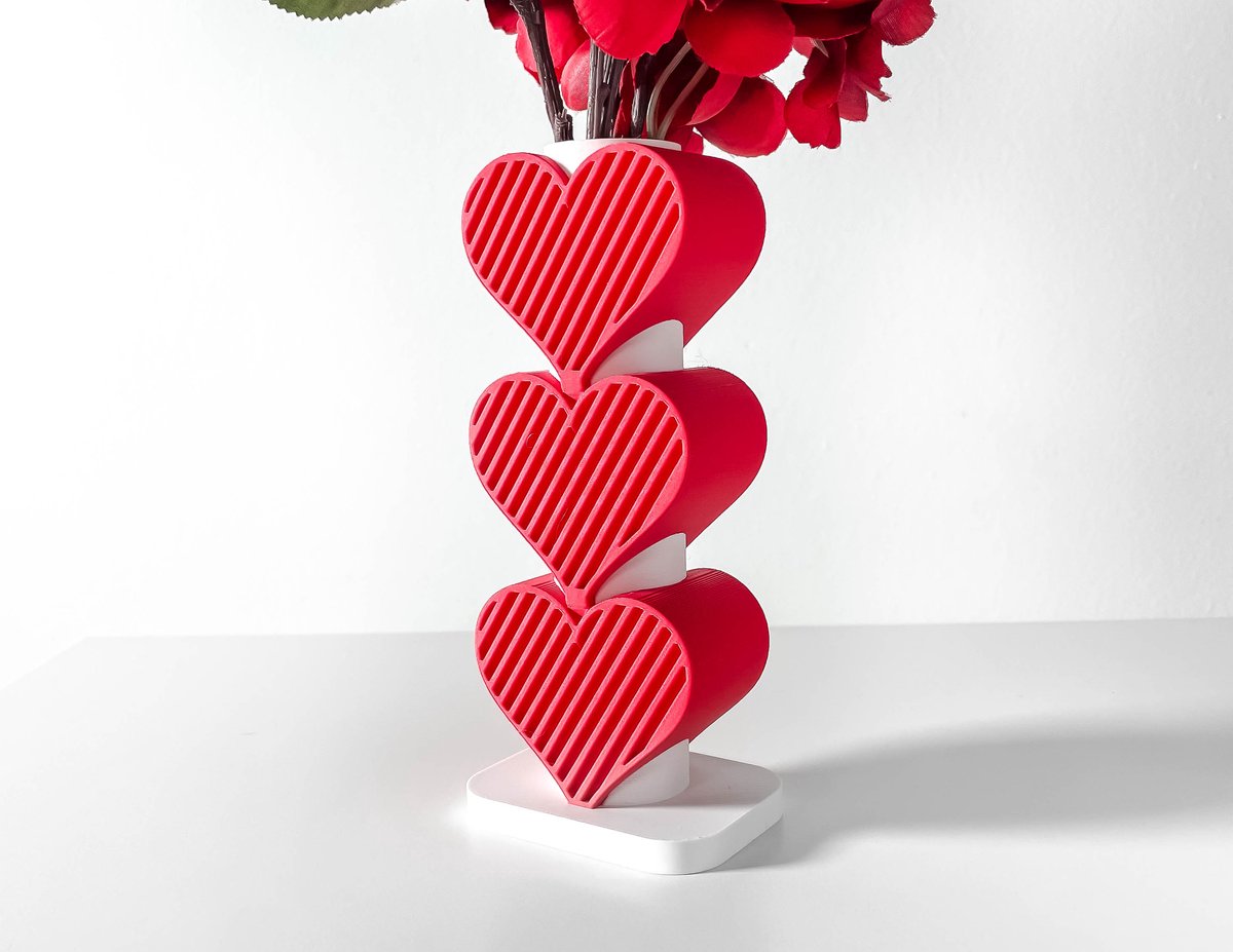 Skushy Vaas Valentine - Geschikt voor Bouwbloemen - Japandi Designvaas voor Droogbloemen en Kunstbloemen - Sculpturale Decoratieve Vaas - Moderne Woondecoratie