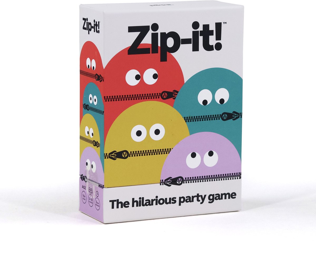 pikkii Zip-it Partyspel – Kaartspel voor Feestjes, Familie & Vrienden | Grappig Gezelschapsspel
