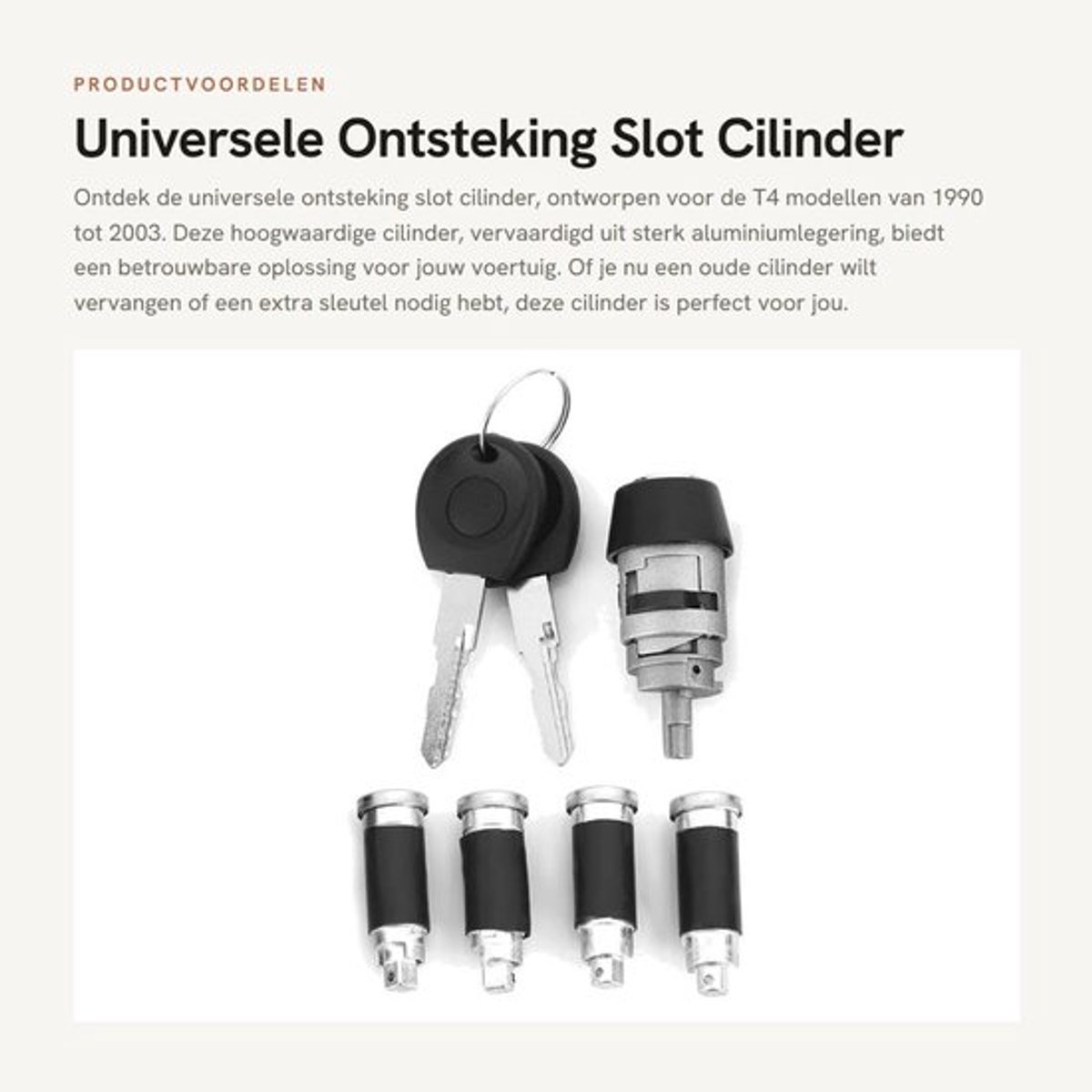 Ontstekingsslot Hoogwaardige Aluminiumlegering - Universeel Ontstekingsslot - Sleutel - Duurzaam - Robuust - Corrosiebestendig - Contactslot