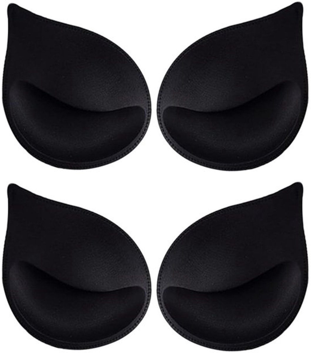 Beha-pads Ademend - Push-up Pads - Inzetstukken - Bikinipads - Vervangende Pads - 2 Paar 15x11,5x3,7cm