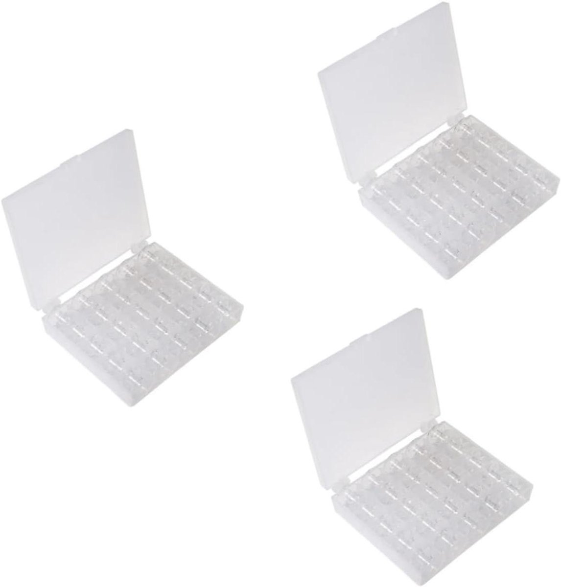 Spoelen Naaimachine - Naai Spoeltjes - Hobby Naaien - Met Opbergkoffer - 75 Stuks - Transparant