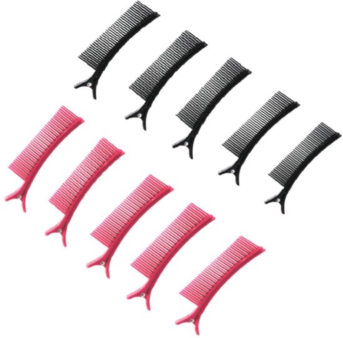 Haarclips 10 Stuks - Kappersclips met Antislip Grip - Haarstyling Accessoires - Hoogwaardig ABS - Multifunctioneel Gebruik - Efficiënt in Haarverdeling - Sectieclips